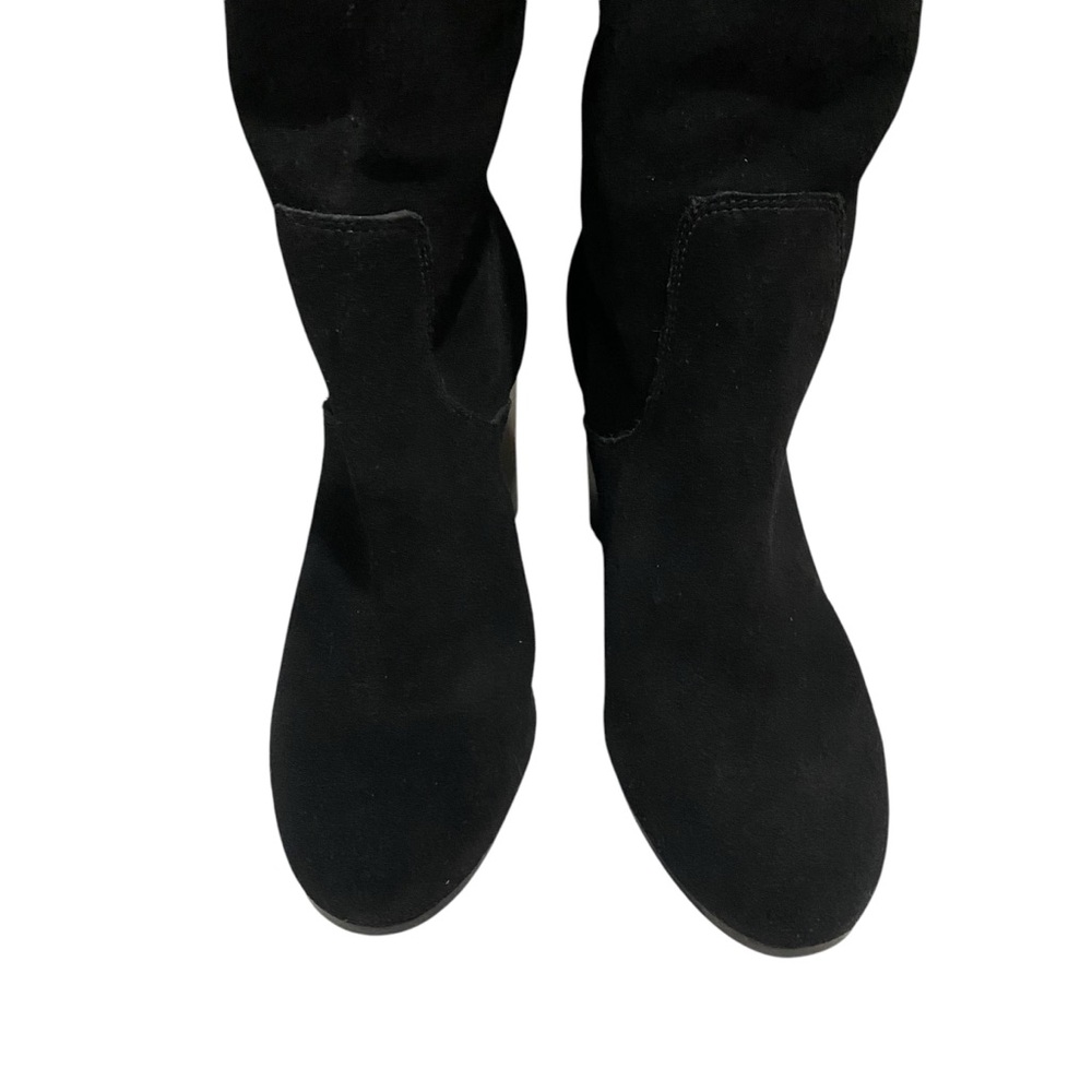 Michael Kors Black Slouch Leigh Boots Suede Slouch Tall Boots - Picture 8 of 12